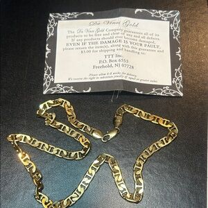 Da Vinci Gold Linked Chain Necklace - Gold